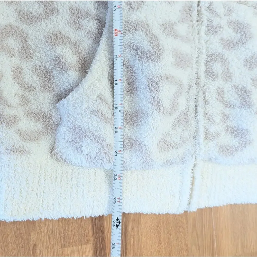 Barefoot Dreams Cozychic in the Wild Zip Hoodie Womens S Animal Print Full Zip